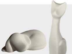 Urnas animais em porcelana