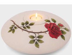 Urnas funerárias aerógrafo e pintadas