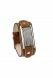 Pulseira para cinzas feita de pele de bezerro (prata de lei 925)