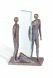 Escultura funerária Separação – decoração de túmulo – 3D, independente, com encaixe na parte inferior