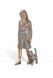 Escultura funerária Mulher com gato – decoração de túmulo – 3D, independente, com encaixe na parte inferior