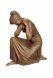 Escultura funerária de mulher enlutada – edição limitada, 3D, independente, com encaixe na parte inferior