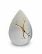 Pequena urna para cinzas lágrima 'Kintsugi' branco