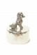 Urna para cinzas de cremação de Poodle Pewter