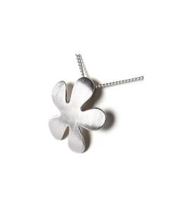 Pingente para cinzas em prata (925) 'Flor'