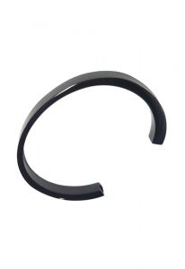 Bracelete preto para cinzas em aço inoxidável