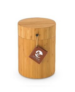 Urna para cinzas de cremação em bambu biodegradável
