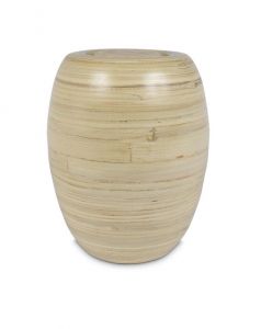 Urna para cinzas de cremação em bambu biodegradável