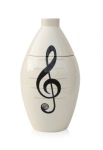 Mini urna funerária pintada à mão