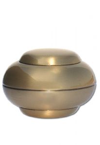 Miniurna funeraria bronce