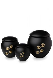 Urna pet com patas douradas