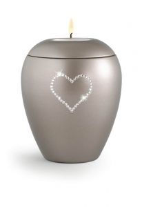 Urna funerária para animais de estimação com porta-velas