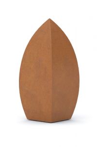 Urna funerária para adultos em aço corten