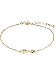 pulseira comemorativa banhado a ouro amarelo Infinity