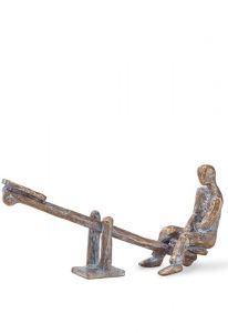 Escultura funerária Gangorra “Sinto sua falta” – decoração de túmulo – 3D, independente, com encaixe na parte inferior