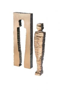Escultura funerária Cubo, masculino – decoração de túmulo – 3D, independente, com encaixe na parte inferior