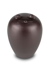Urna funerária para gatos vermelho marrom