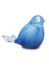 Mini urna funerária de vidro de cristal