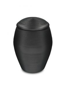 Urna para cinzas 'Memento' preto acetinado