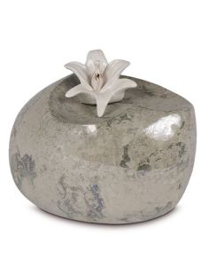 Urna funeraria cerámica con lirio