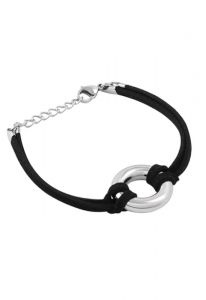 Pulseira em couro com suporte para cinzas