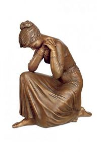 Escultura funerária de mulher enlutada – edição limitada, 3D, independente, com encaixe na parte inferior