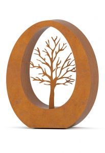 Urna funerária para adultos em aço corten