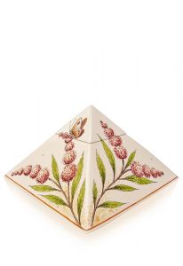 Mini urna para cinzas pintada à mão