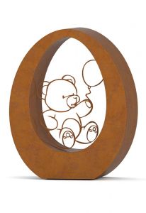 Urna para cinzas de adulto em aço corten (companheiro)