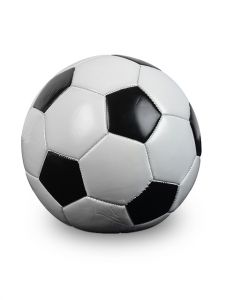 Urna funerária de futebol em fibra de vidro | preto e branco