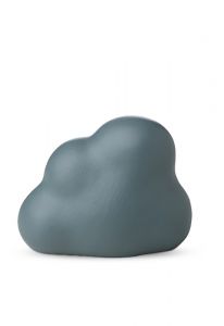 Mini urna para cinzas de cremação nuvem azul