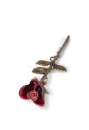 Miniurna funeraria peltre rosa
