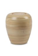 Mini urna para cinzas de cremação de bambu